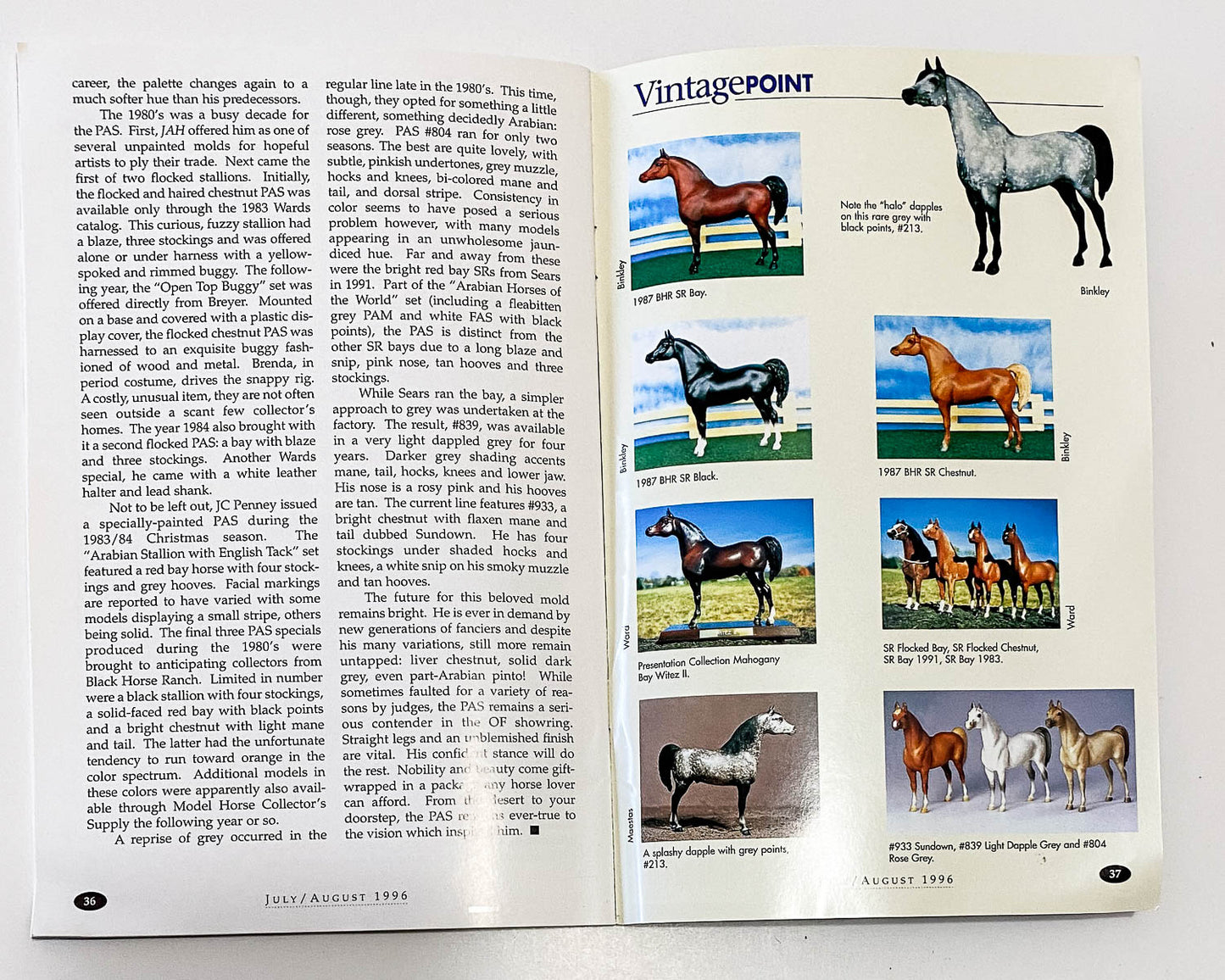 Just About Horses Magazine Vol. 23 No. 1, 1996 Jan/Feb