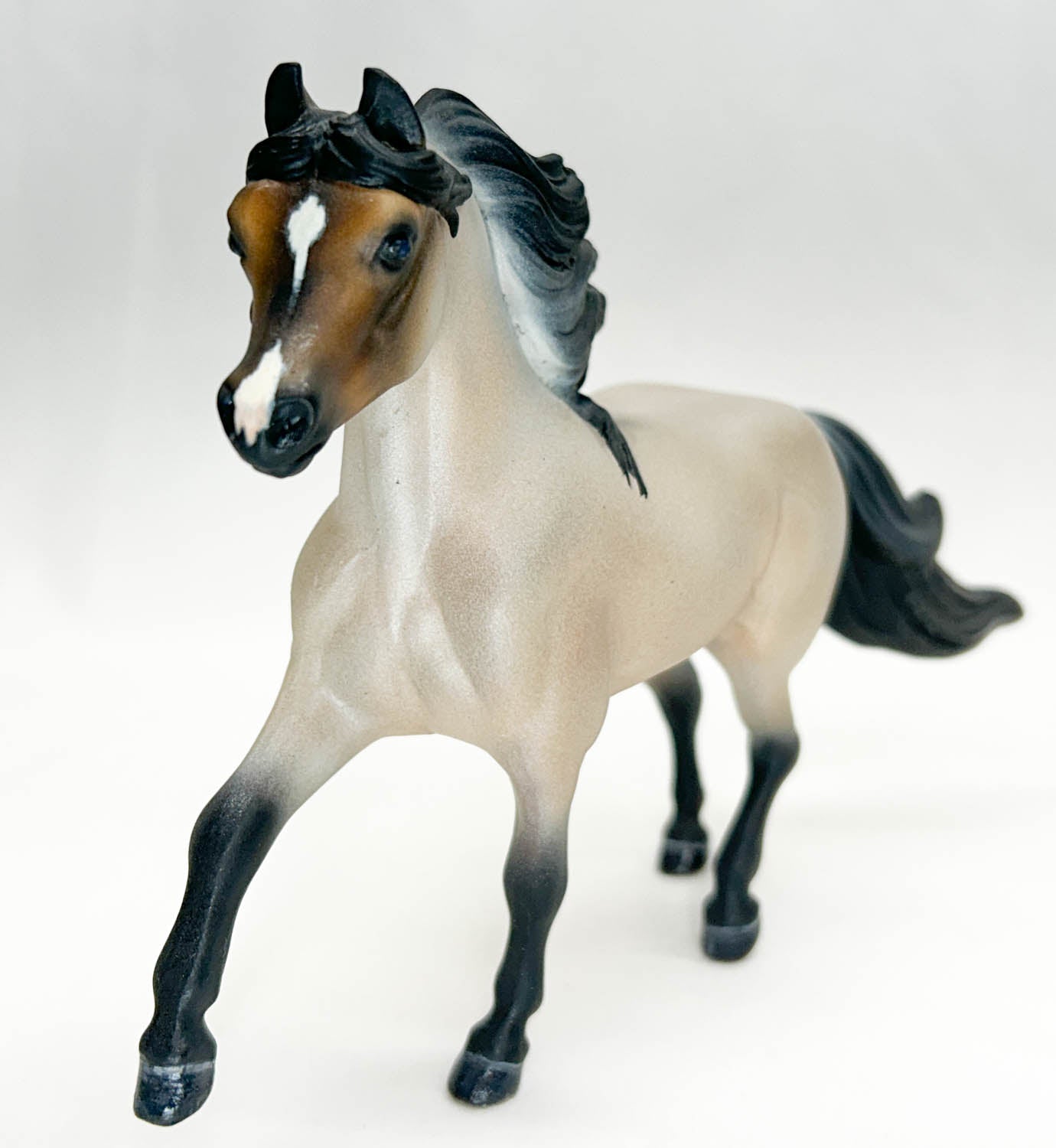 Miniature Horse, Buckskin Roan - Custom by Amanda Dionne