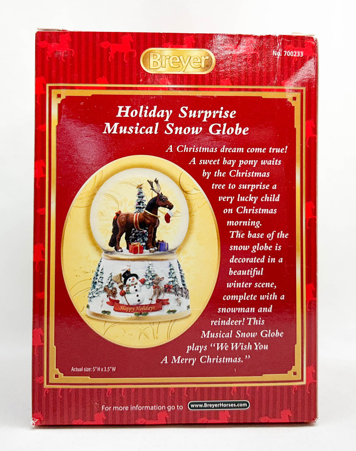 2013 Holiday Snow Globe ~ Holiday Surprise