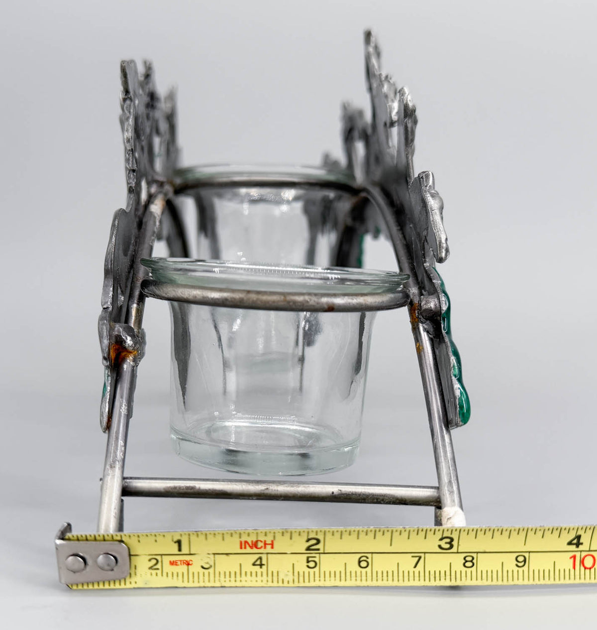 Candle Holder, Spoontiques Pewter Galloping Horses