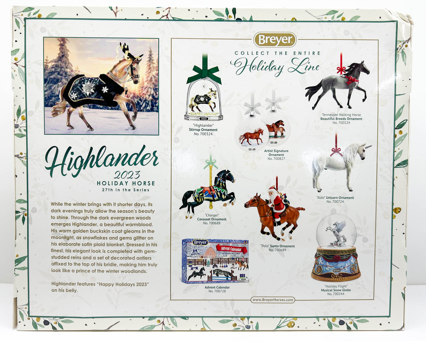 2023 Holiday Horse ~ Highlander