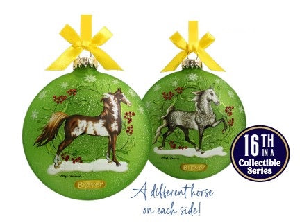 2024 Holiday Artist Signature Ornament ~ Saddlebreds
