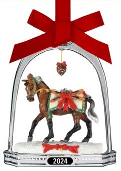 2024 Holiday Stirrup Ornament ~ Après Ski