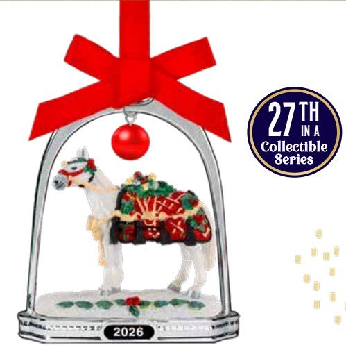 2026 Holiday Stirrup Ornament ~ Holiday Homecoming - ADVANCE SALE