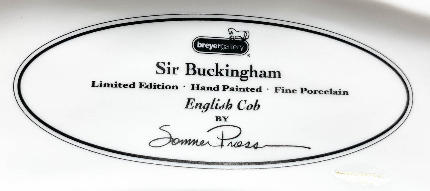 Cob ~ Sir Buckingham - Breyer Gallery Porcelain - Only 2500 Made