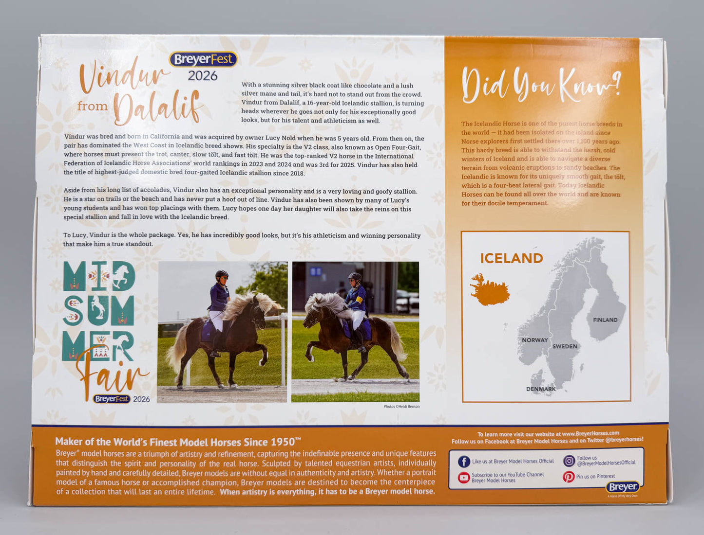 Icelandic ~ Vindur From Dalalif - BreyerFest 2026
