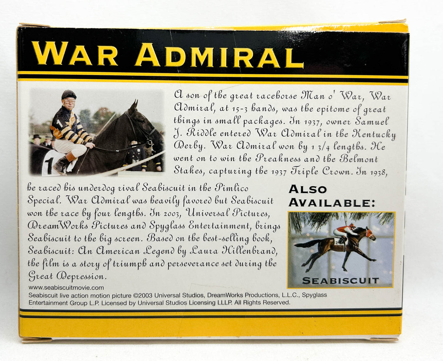 2003 Holiday Famous Racehorses Ornament ~ War Admiral