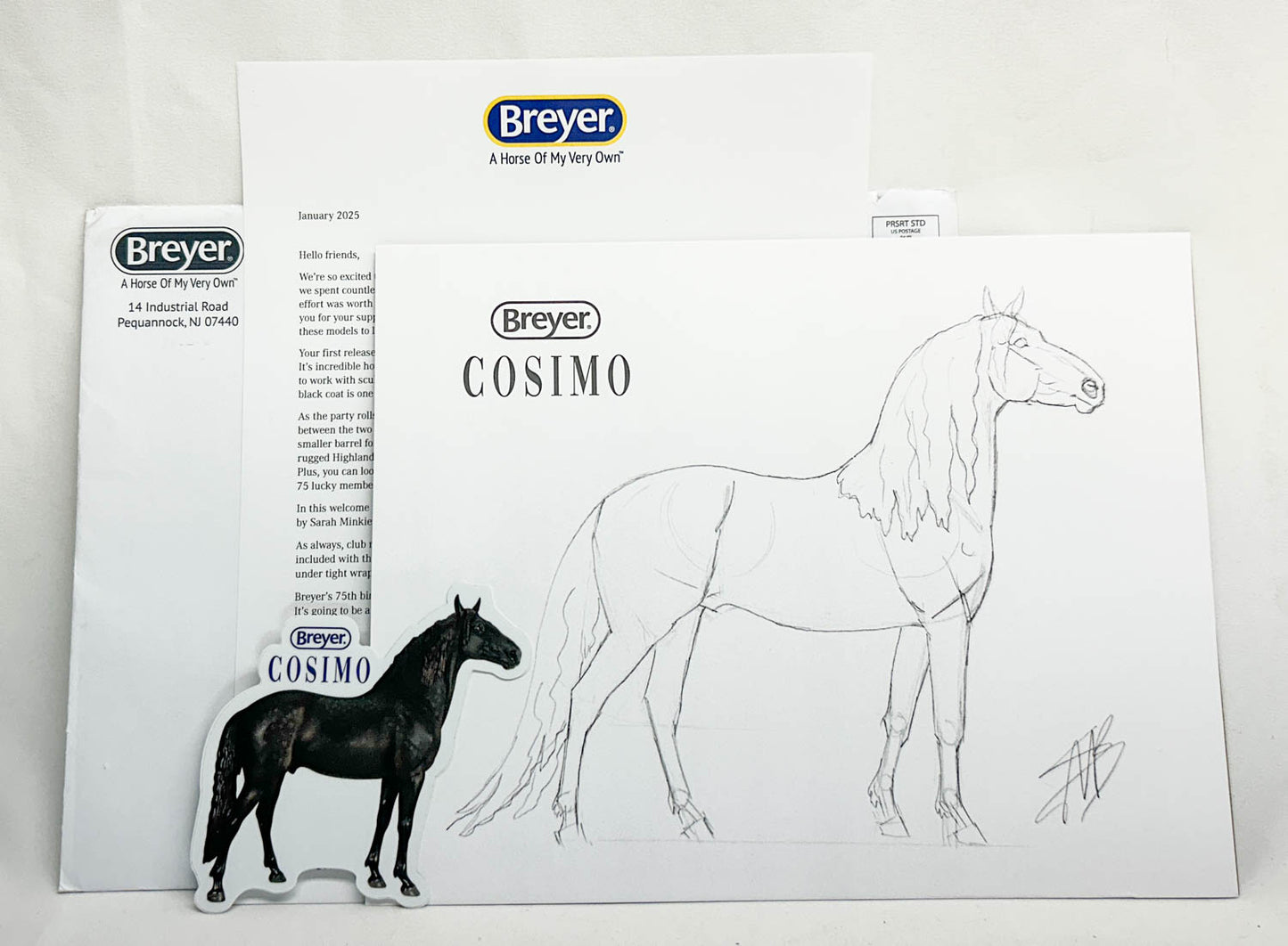 2025 Premier Club Paperwork, Including Cosimo Sketch Print & Sticker