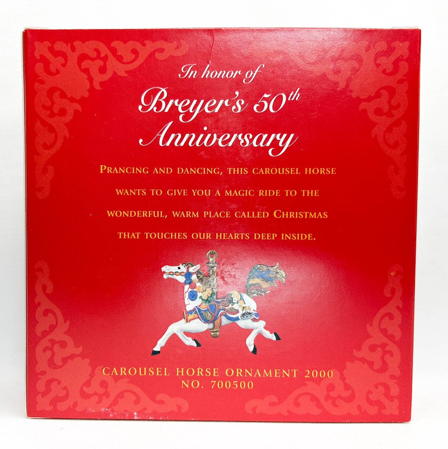 2000 Holiday Carousel Ornament ~ Breyer 50th Anniversary Porcelain