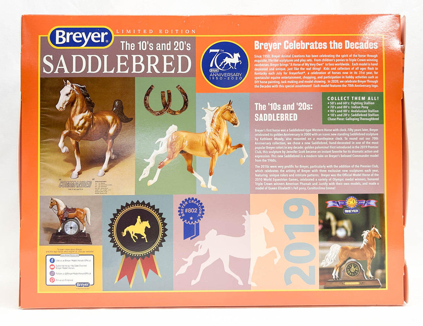 Racking American Saddlebred, Palomino - 70th Anniversary Model