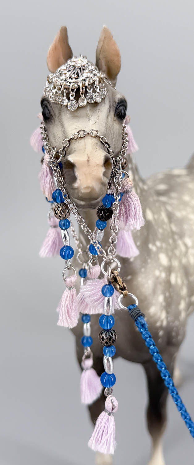 Arabian Halter - Blue, Silver and Lavender