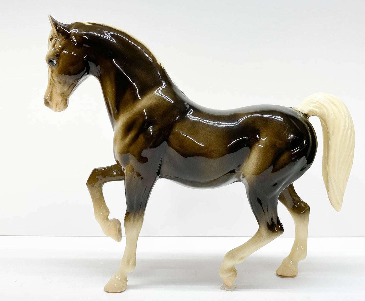 Family Arabian Stallion ~ Hickory, Charcoal - Glossy w/ Eye Whites