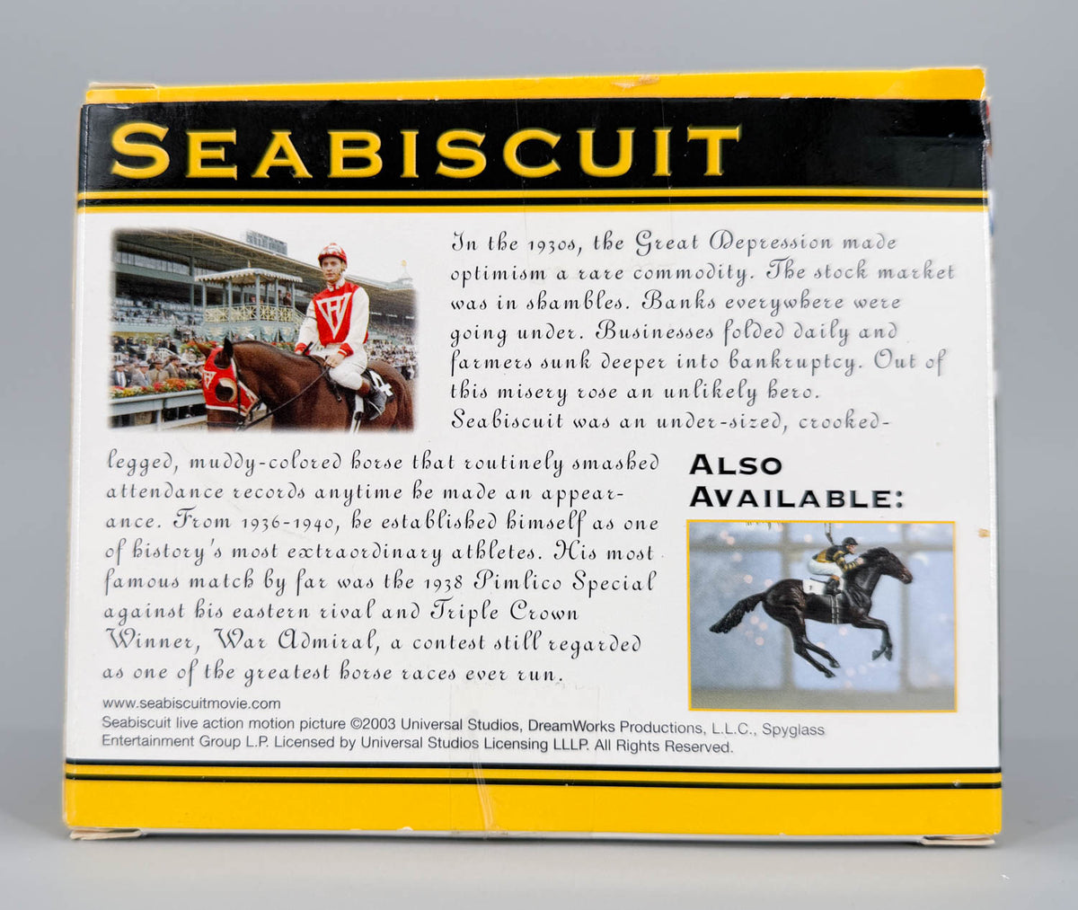 2003 Holiday Triple Crown Winners Ornament ~ Seabiscuit