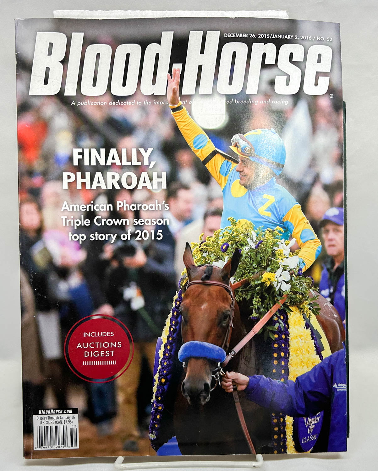 Magazine: Blood-Horse - American Pharoah Cover (December 26, 2015)