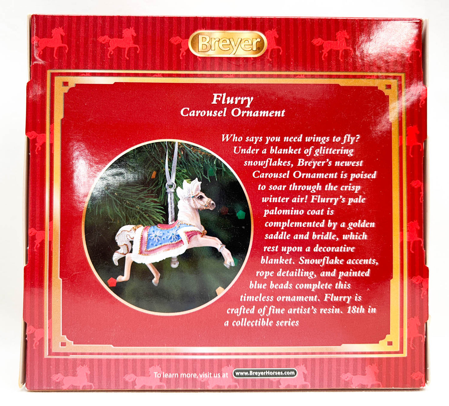2017 Holiday Carousel Ornament ~ Flurry