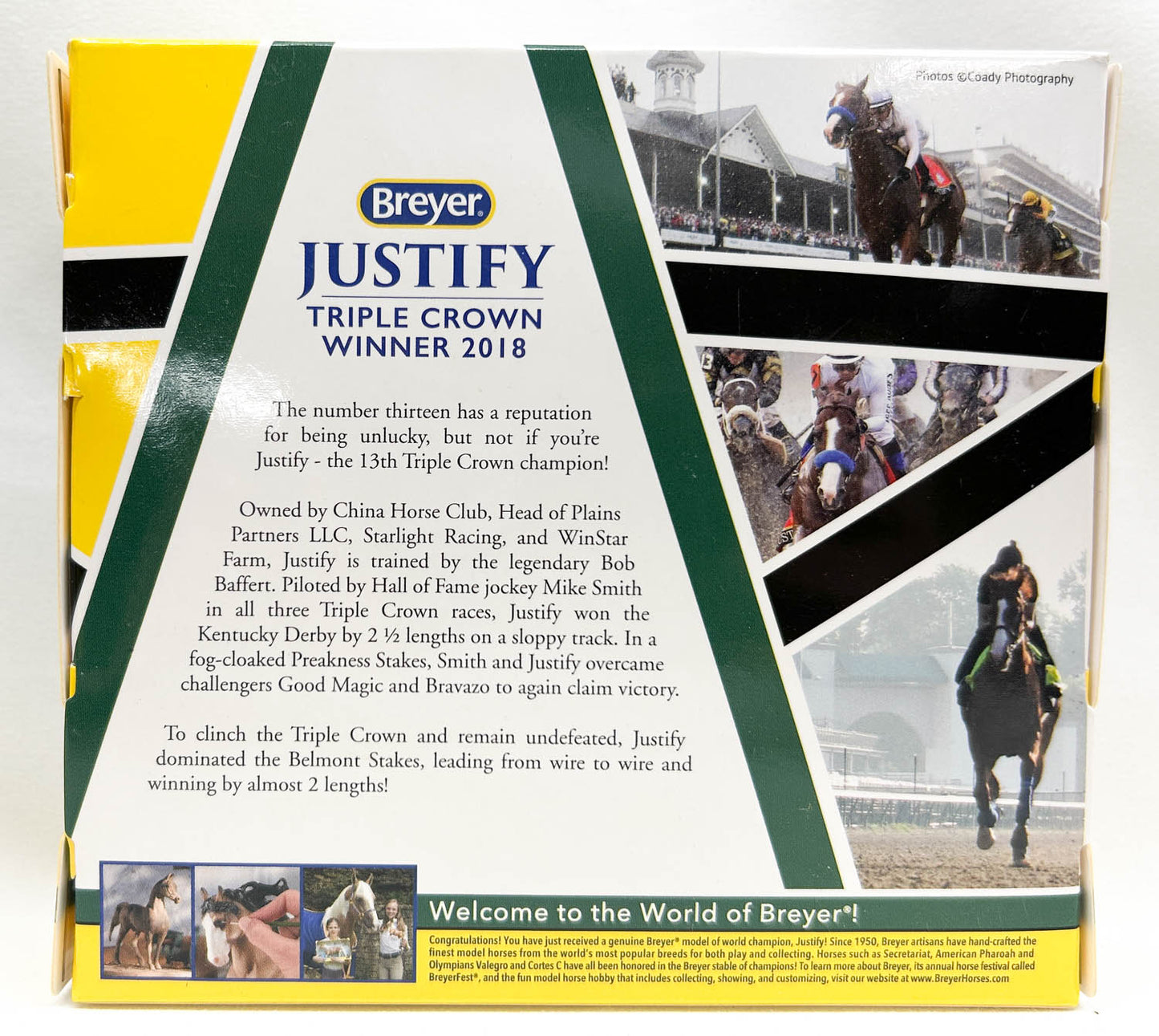 2018 Holiday Ornament ~ Justify - White Silks