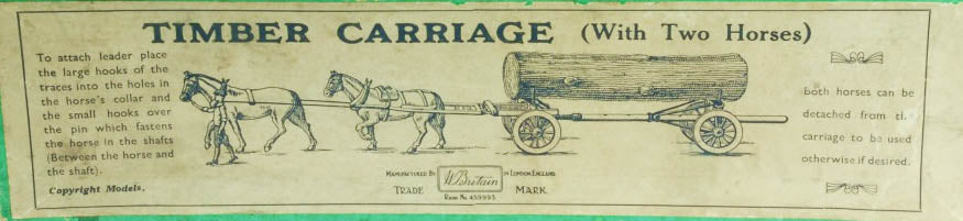 Britains Ltd Timber Carriage - 1940s or Earlier