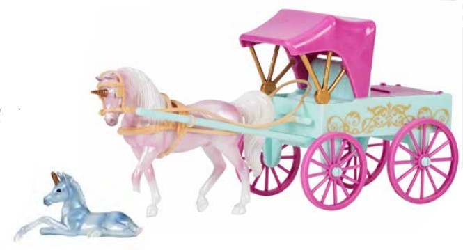 Walking Arabian and Lying Foal ~ Magic Unicorn Carriage and Foal - ADVANCE SALE
