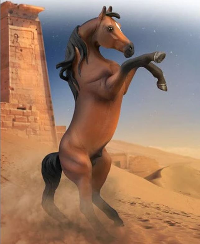 Arabian Stallion - Rearing, Bay (international release)