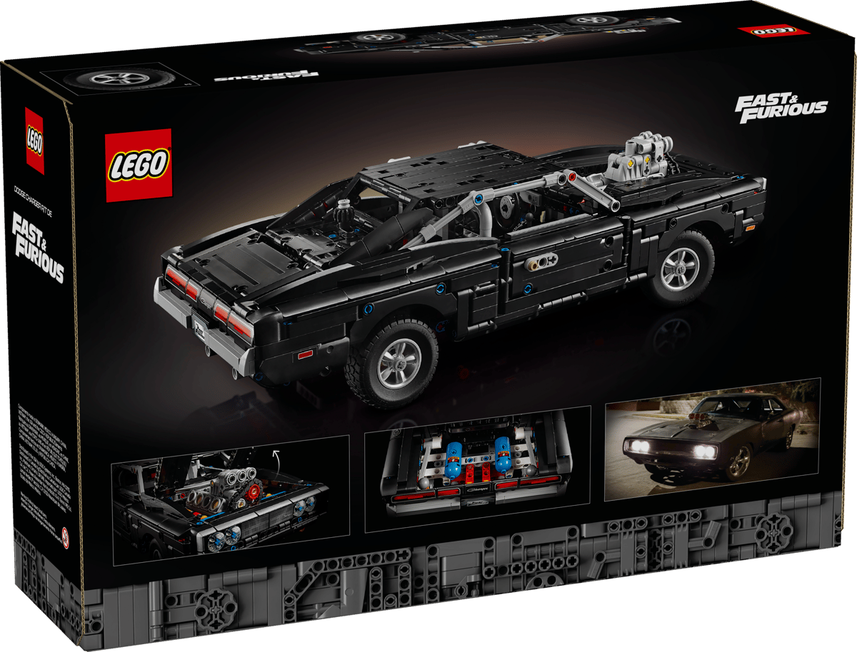 LEGO® Technic™ Fast and Furious Dodge Charger R/T Car #42231 1516 Pieces