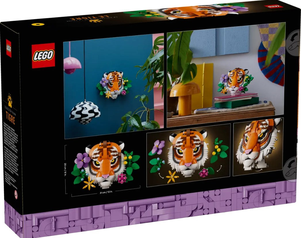 LEGO® Art The Fauna Collection – Tiger #31217 744 Pieces
