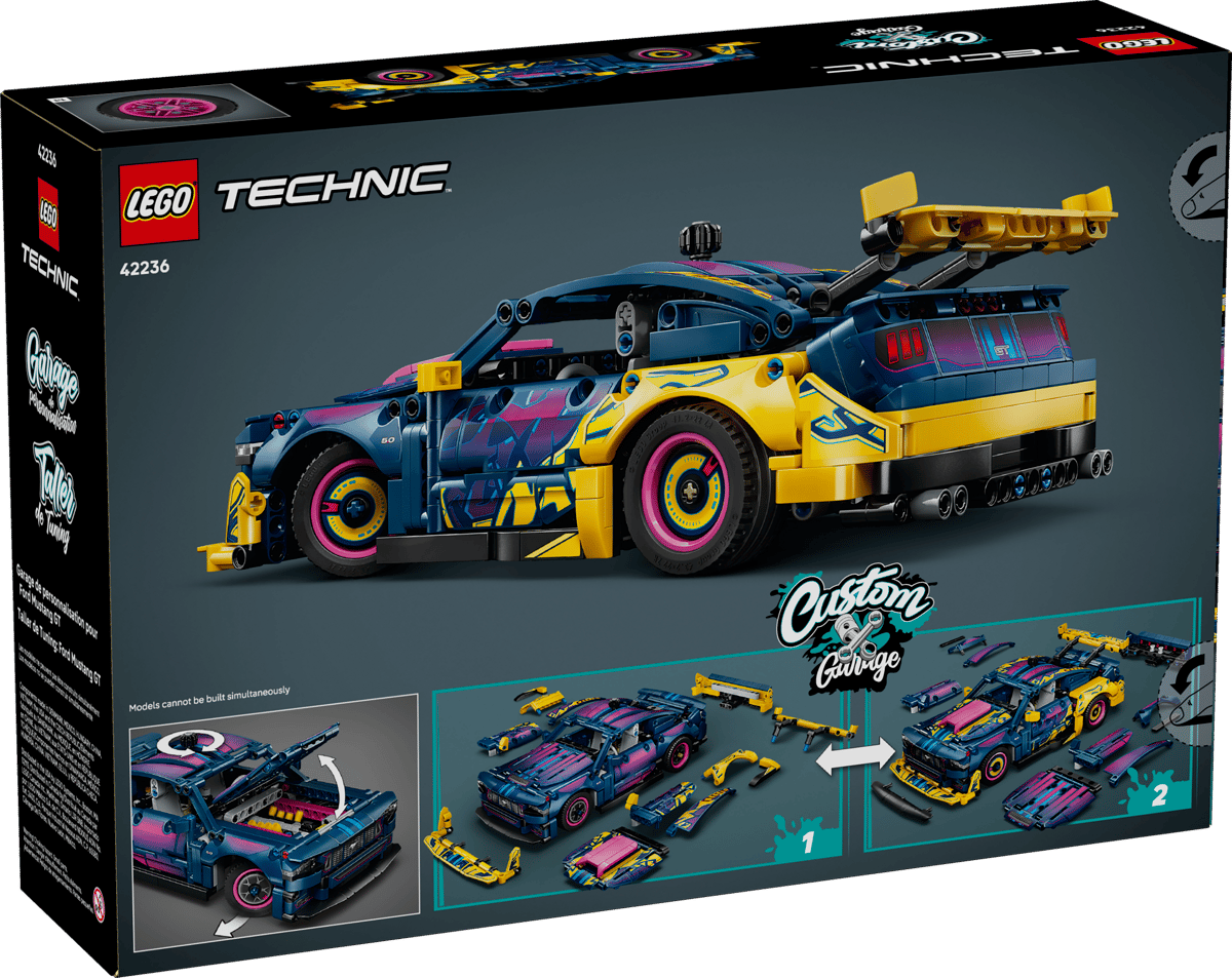 LEGO® Technic™ Custom Garage Ford Mustang GT Car #42236 973 Pieces