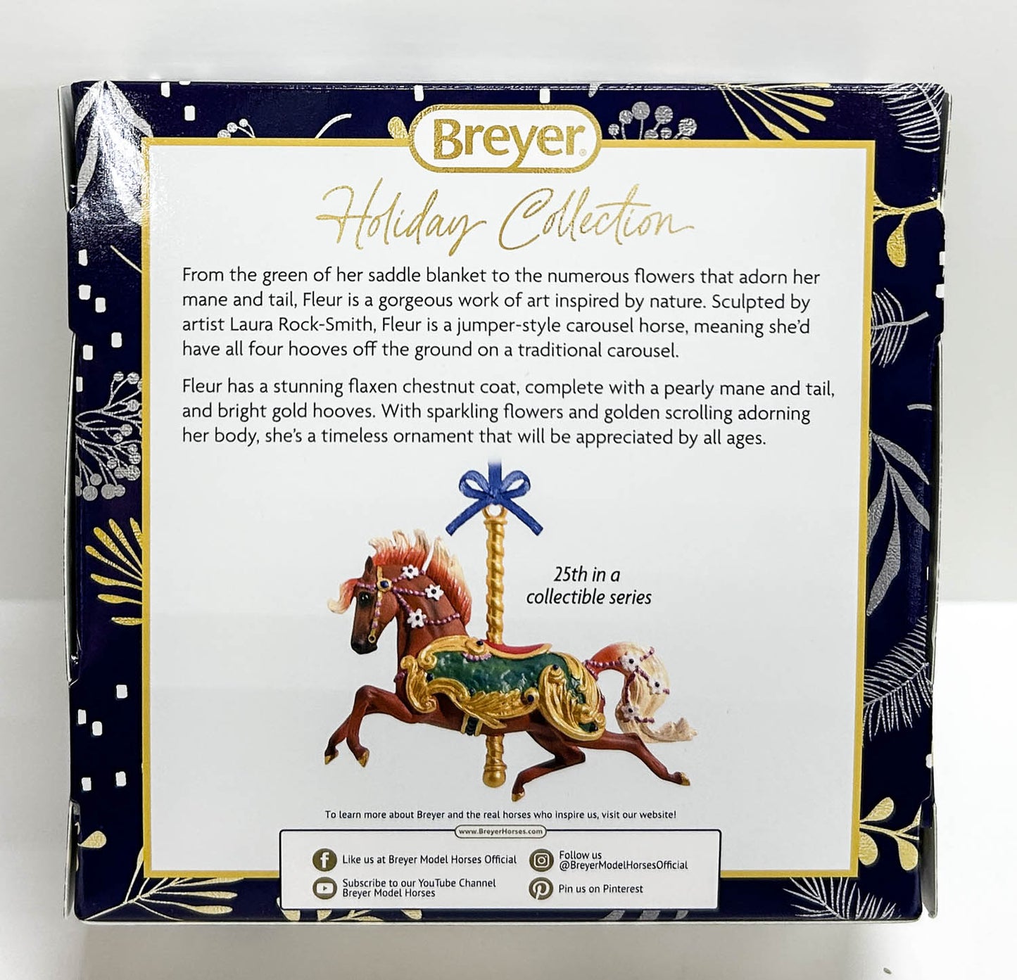 2024 Holiday Carousel Ornament ~ Fleur