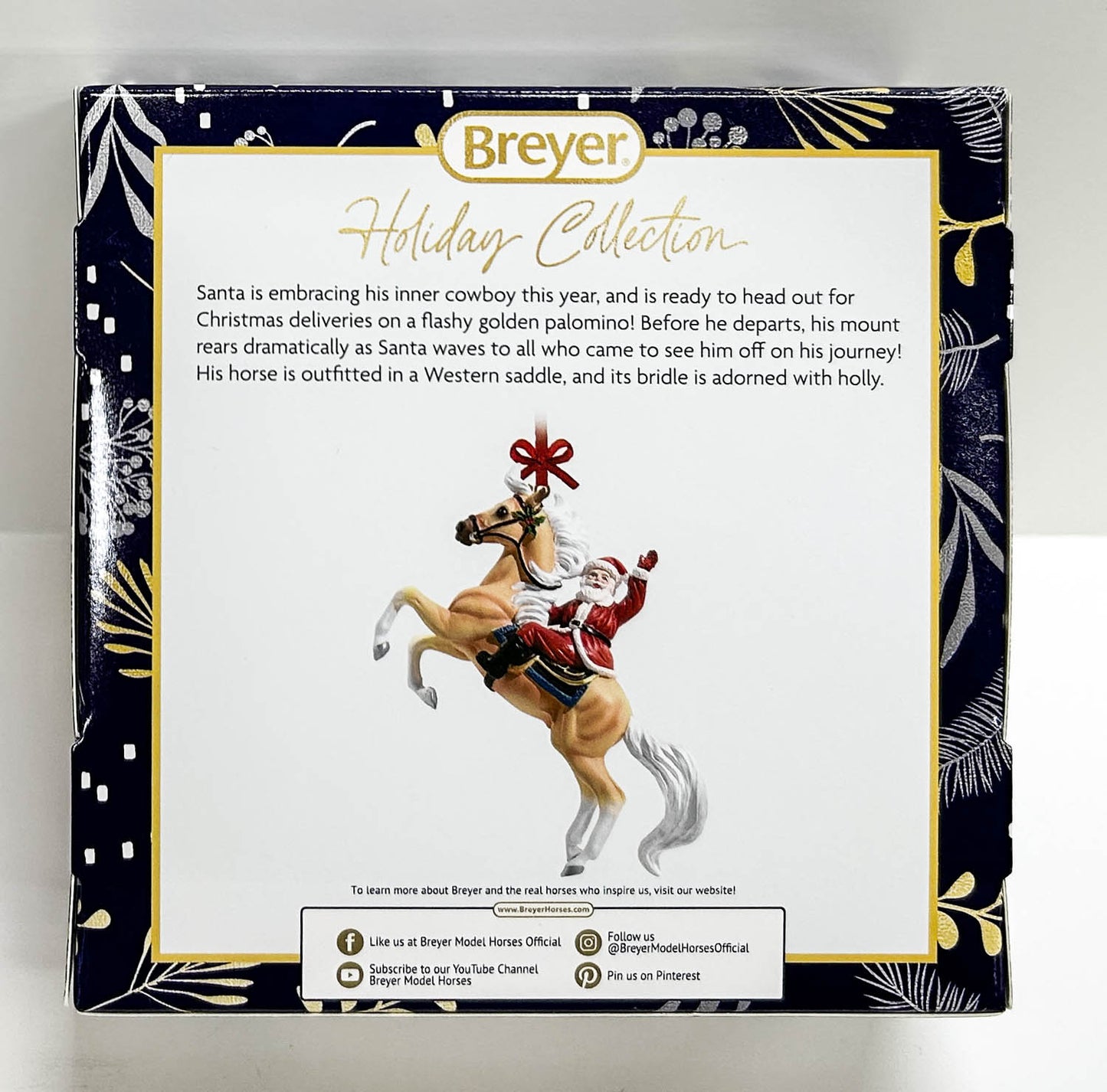 2024 Holiday Santa Ornament ~ Hi Ho Santa