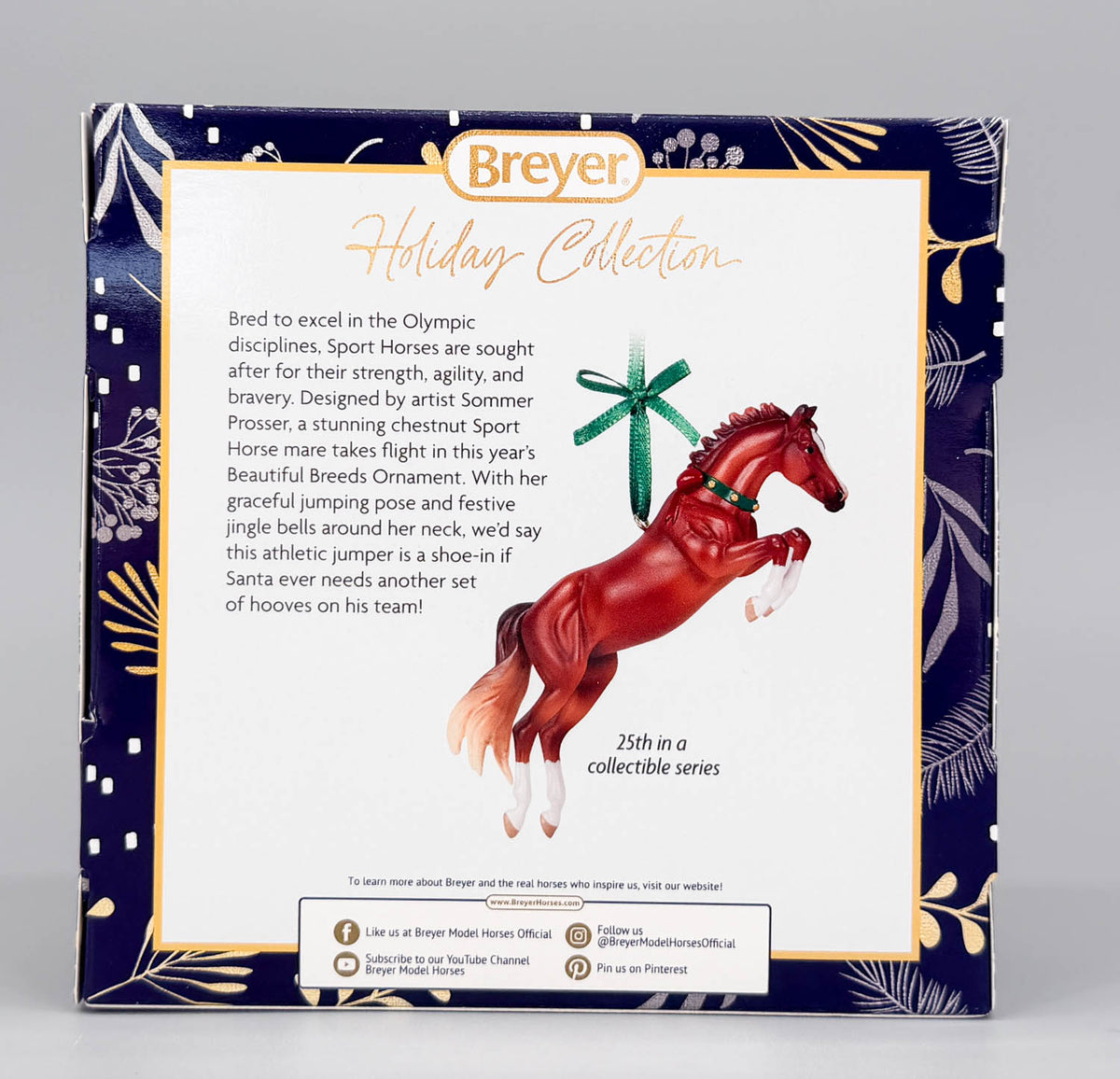 2026 Holiday Beautiful Breeds Ornament ~ Sport Horse