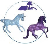 Unicorn Foal Surprise Family: Alborozo, Warmblood and (? Foal)