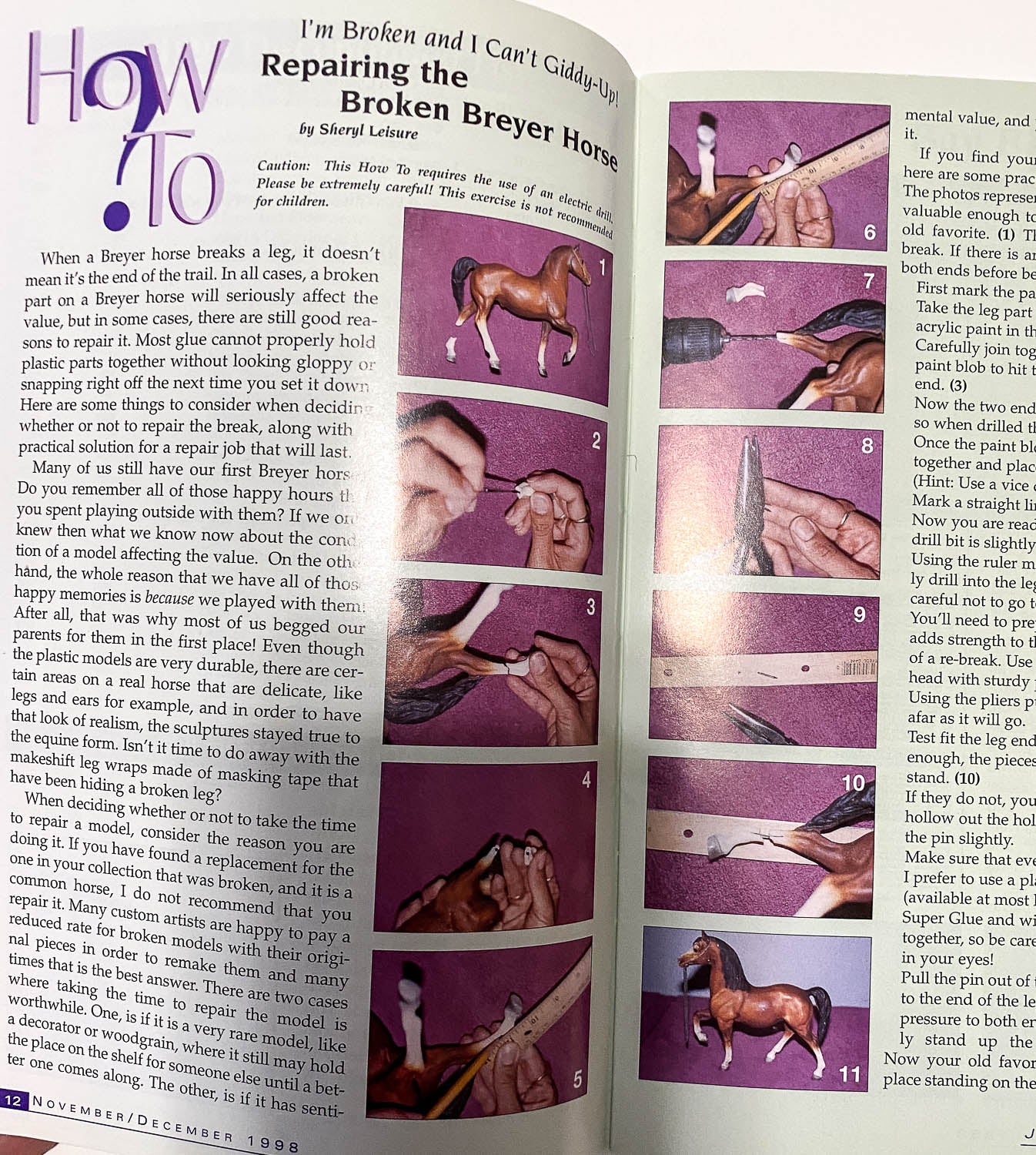 Just About Horses Magazine Vol. 25 No. 6, 1998 Nov/Dec