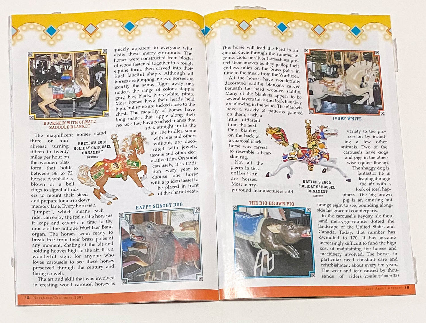 Just About Horses Magazine Vol. 29, No. 6, 2002 Nov/Dec