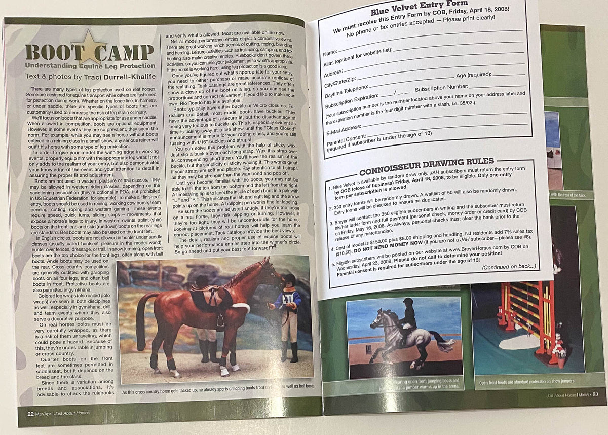 Just About Horses Magazine Vol. 35, No. 2, 2008 Mar/Apr