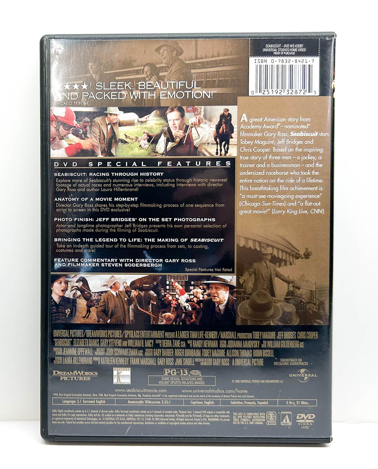 DVD:  Seabiscuit