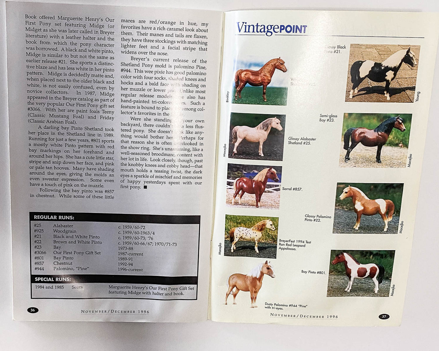 Just About Horses Magazine Vol. 23 No. 6, 1996 Nov/Dec