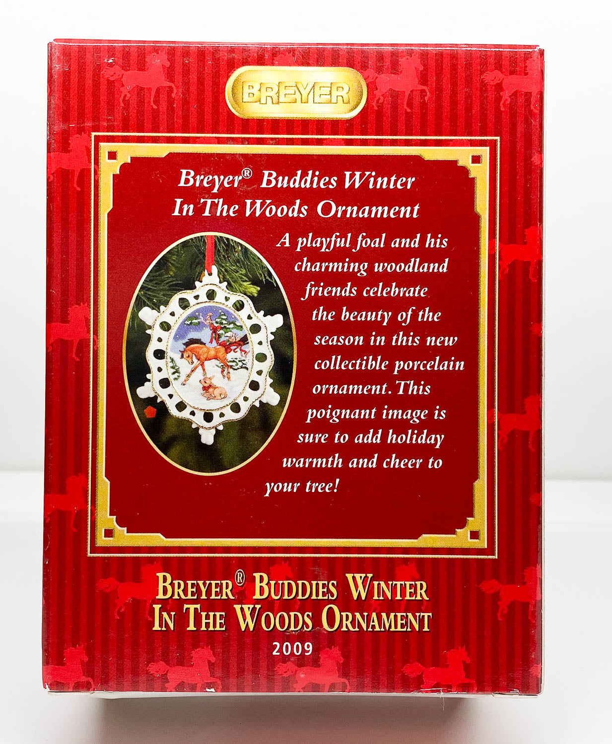 2009 Porcelain Ornament ~ Breyer Buddies: Winter in the Woods