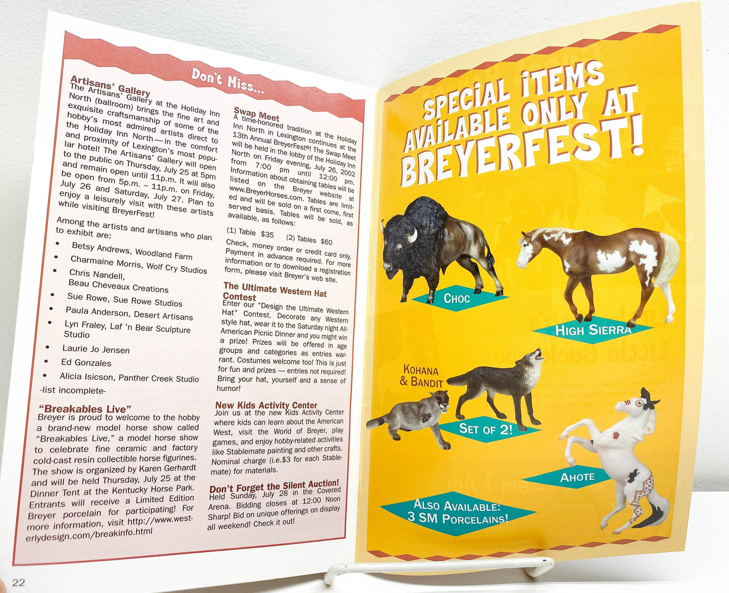 2002 Breyerfest JAH Supplement - "Spirit of the West"