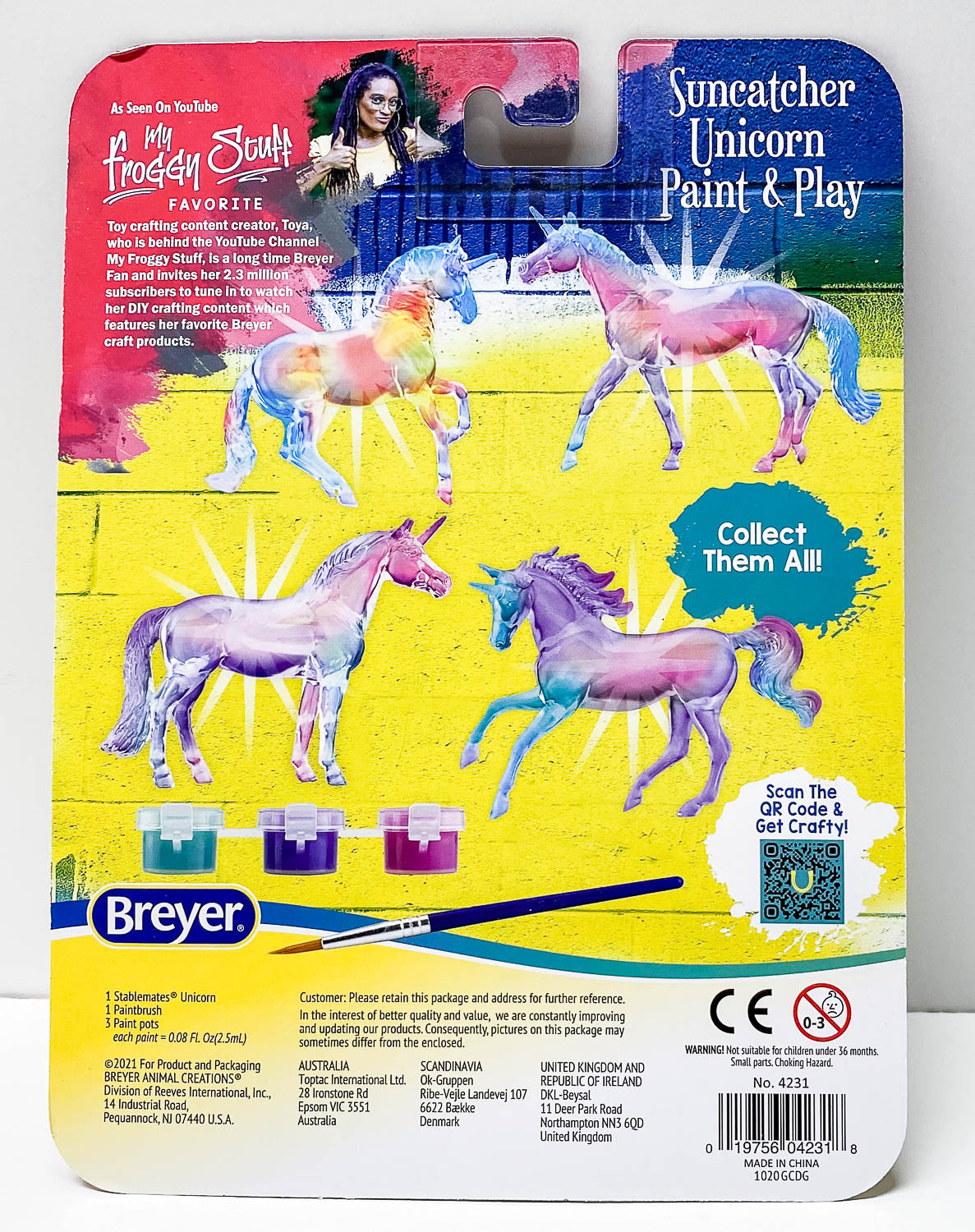 Walking Thoroughbred - Suncatcher Unicorn Singles Paint & Play
