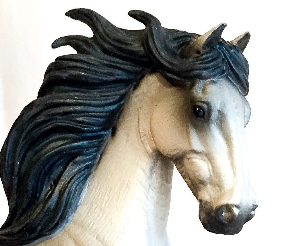 Andalusian Stallion, Grey - triple-mountain