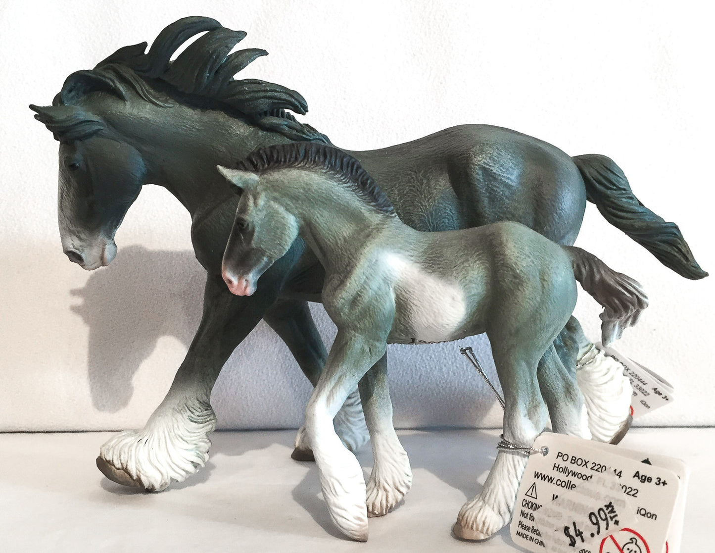 Clydesdale Stallion, Blue Roan - triple-mountain