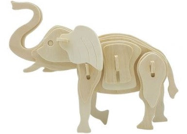 3D Wood Puzzle ~ 6-pk of Assorted Wild Animals