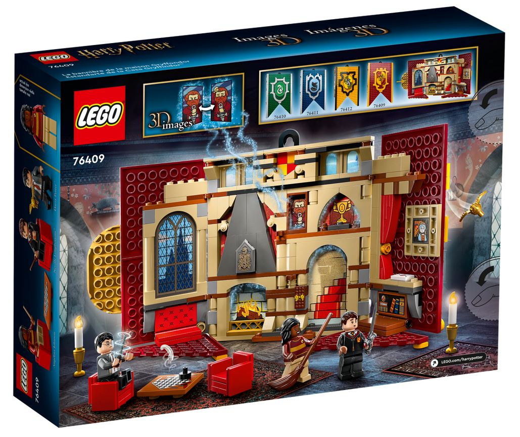 LEGO® Harry Potter™ ~ Gryffindor™ House Banner (Opens to House Common Room) #76409 285 Pieces