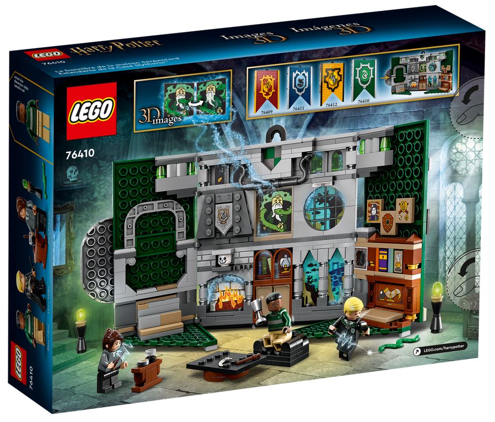 LEGO® Harry Potter™ ~ Slytherin™ House Banner (Opens to House Common Room) #76410 349 Pieces