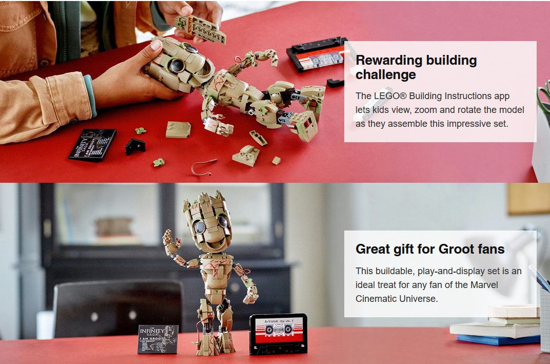 LEGO® Marvel™ ~ I Am Groot #76217 476 Pieces