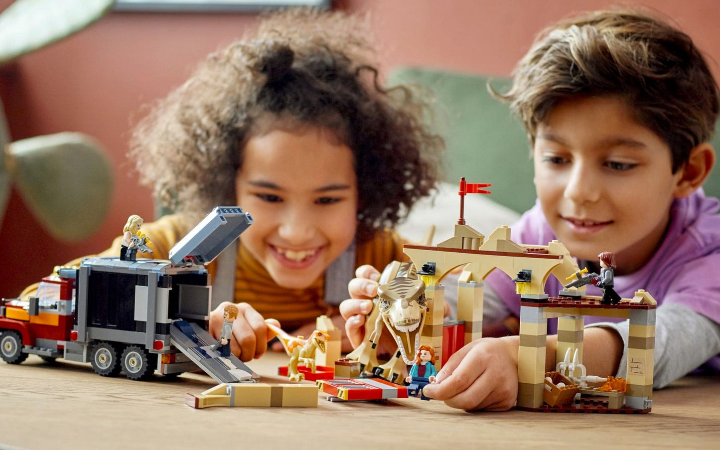 LEGO® Jurassic World ~ T. rex & Atrociraptor Dinosaur Breakout #76948 466 Pieces