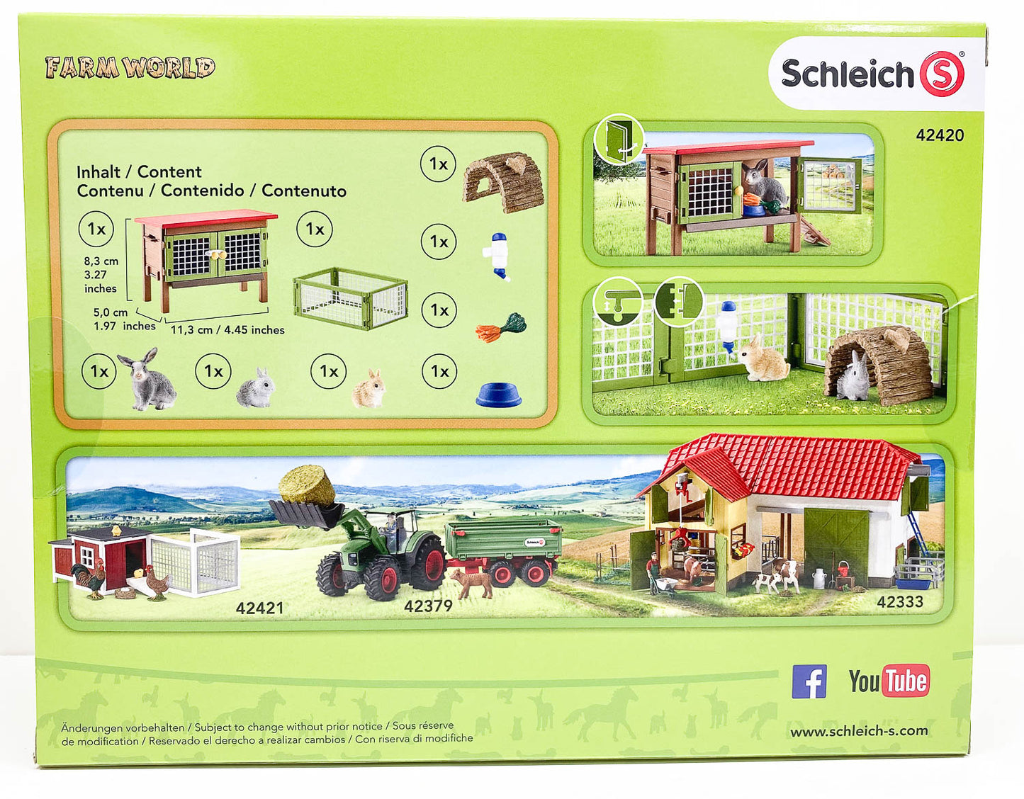 Rabbit Hutch with Bunnies