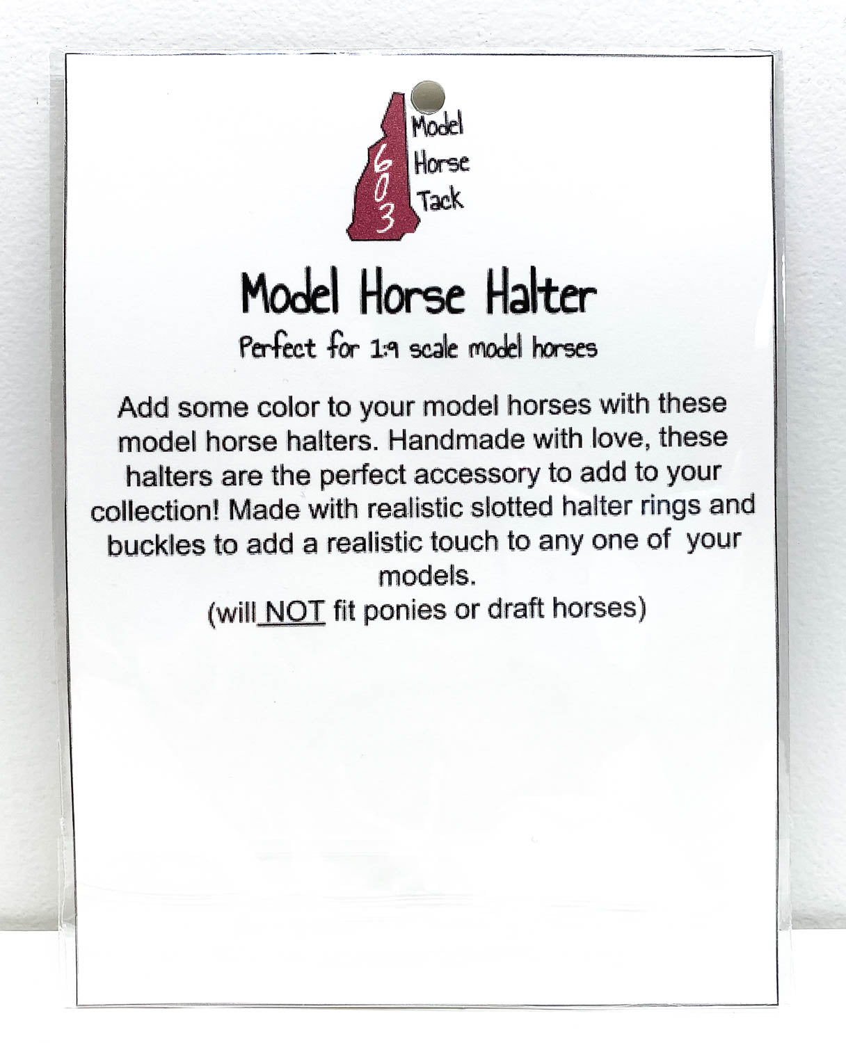 Realistic Nylon Halters (Choose Your Color) - Traditional-Size