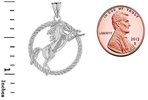Sterling Silver Wild Stallion Necklace