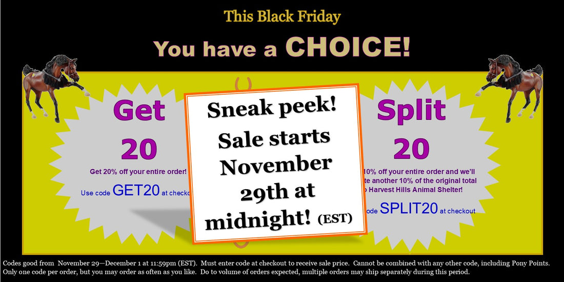 Black Friday Sale:  Will you Get 20 or Split 20?