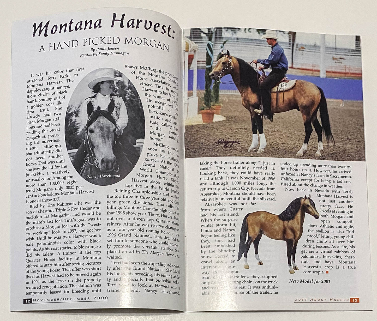 Just About Horses Magazine Vol. 27, No. 6, 2000 Nov/Dec